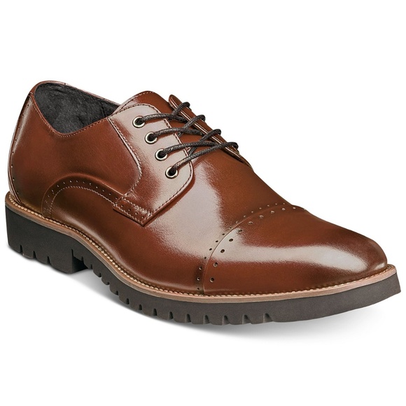 Stacy Adams Men\'s Shoes Barcliff Cognac Leather